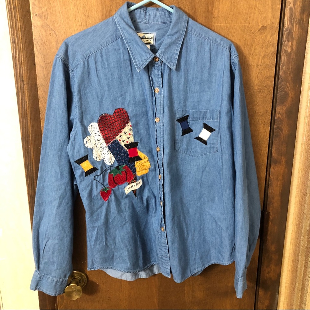 Pendleton Women’s 1X Lightweight Denim Shirt